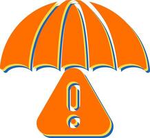 icono de vector de paraguas