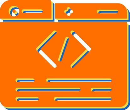 icono de vector de programación