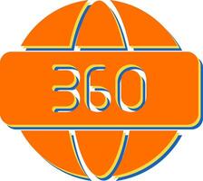 360 Degrees Vector Icon