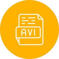 AVI Vector Icon