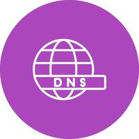 dns servidor vector icono