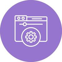 Hosting Control Panel Vector Icon