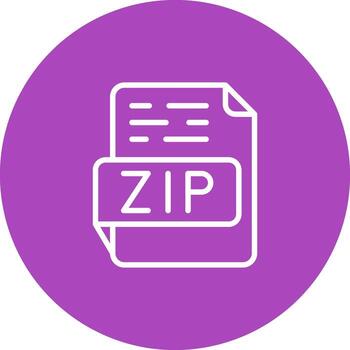 ZIP Vector Icon