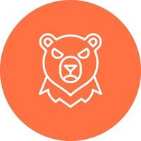 icono de vector de oso