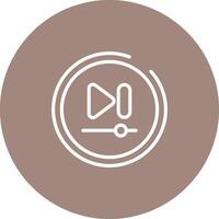 Video Next Track Button Vector Icon