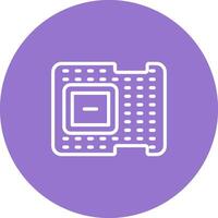 icono de vector de procesador
