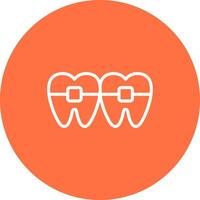 icono de vector de dientes