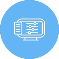 Desktop Computer Vector Icon