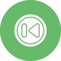 Previous Track Button Vector Icon