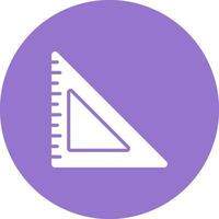 Triangular Ruler Vector Icon