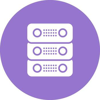 dedicado servidor vector icono