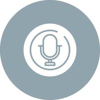 Microphone Circle Vector Icon