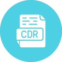 icono de vector de cdr