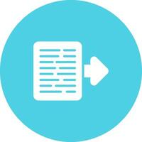 Document Export Vector Icon