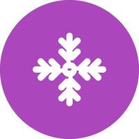 icono de vector de copo de nieve