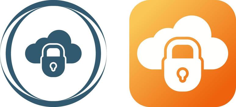 Private Cloud Vector Icon