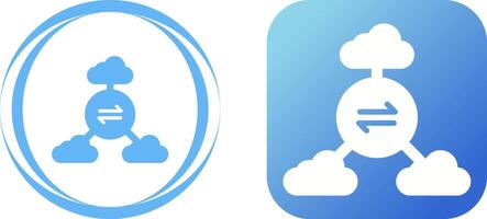 multi-nube vector icono