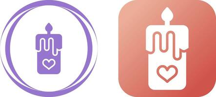 Romantic candle Vector Icon
