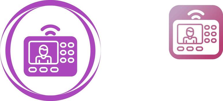 intercomunicador sistema vector icono