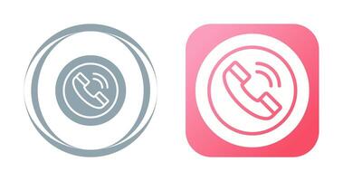 Circle Phone Vector Icon