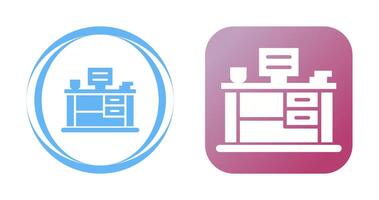 Office Desk Vector Icon