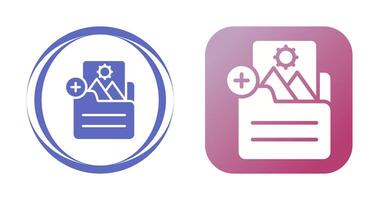 Document Insert Image Vector Icon