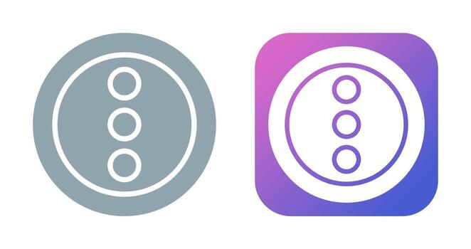 menú puntos vertical vector icono