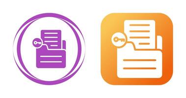 Document Unlock Vector Icon