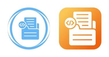 Document Insert Code Vector Icon