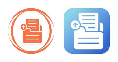 Document Upload Vector Icon