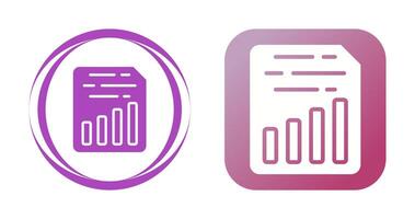 Document Insert Chart Vector Icon