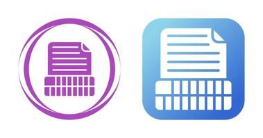 Document Insert Table Vector Icon