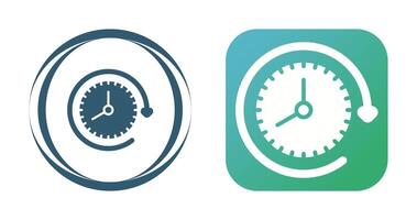 Clock with arrow Vector Icon