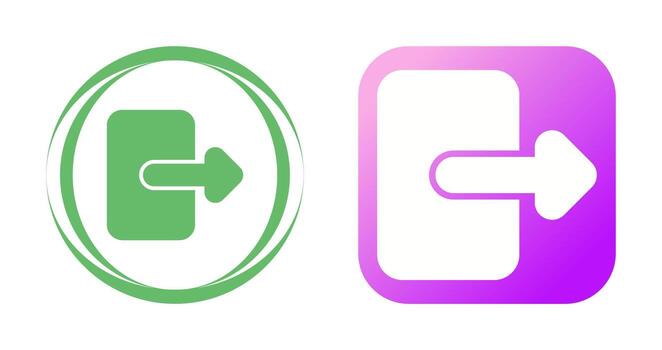Exit Vector Icon
