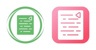 Document Outdent Vector Icon