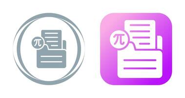 Document Insert Formula Vector Icon