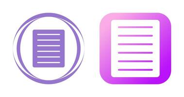Document Align Justify Vector Icon