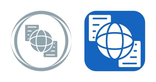 Document Sharing Vector Icon