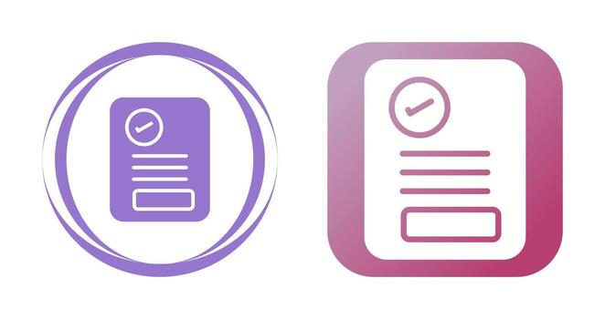 Document Approval Vector Icon