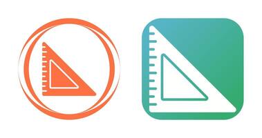 Triangular Ruler Vector Icon