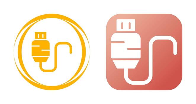 Usb Cable Vector Icon