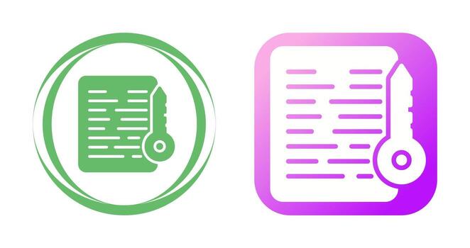 Document Access Vector Icon