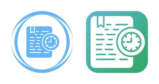 Document Expiration Vector Icon
