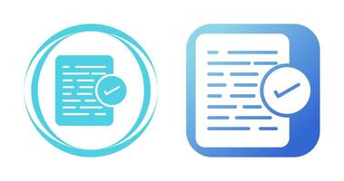 Document Approval Vector Icon