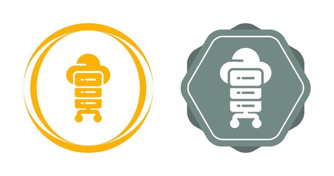 icono de vector de computación en la nube