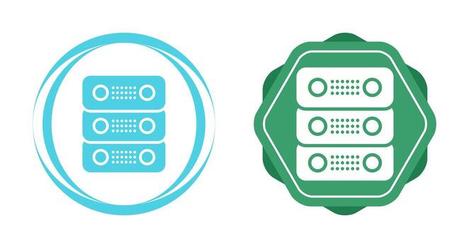 dedicado servidor vector icono