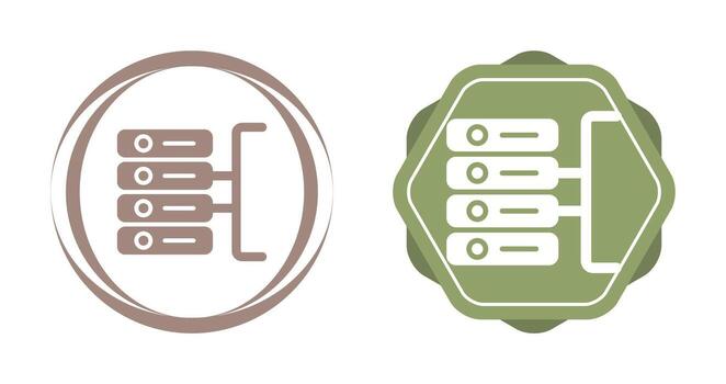 icono de vector de base de datos