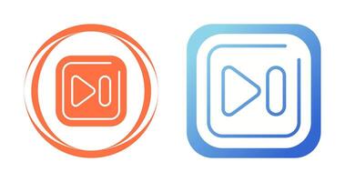 Next Track Square Vector Icon