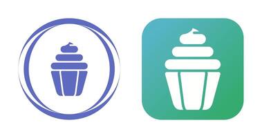 icono de vector de cupcake