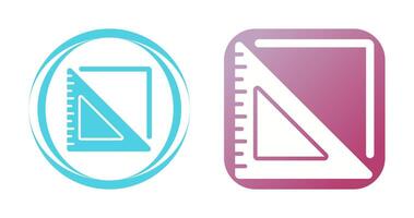 Triangular Ruler Vector Icon